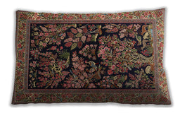 Traditional Classic Rectangular Dark Almond Brown Lumbar Throw Pillow, 13 inch by 19 inch, lbtr2193