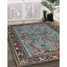 Traditional Bakers Brown Animal Rug in Family Room, tr2197