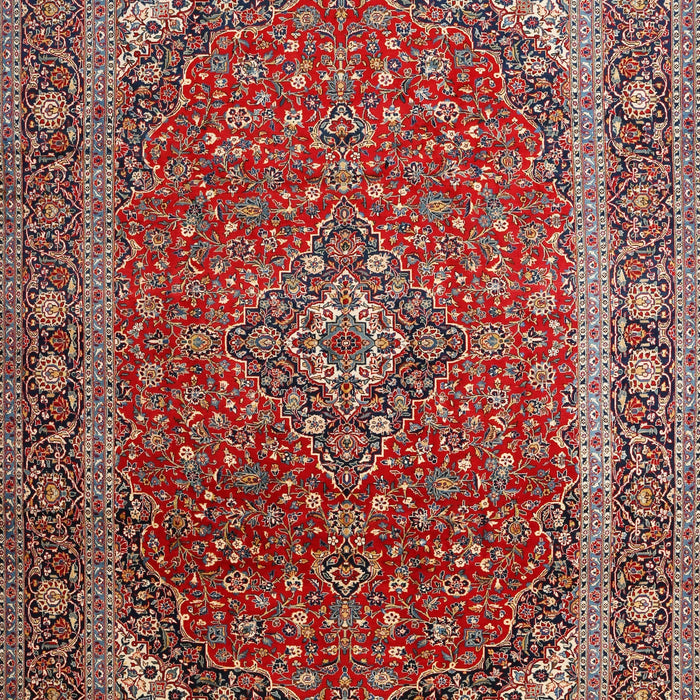 Machine Washable Traditional Saffron Red Rug, wshtr219