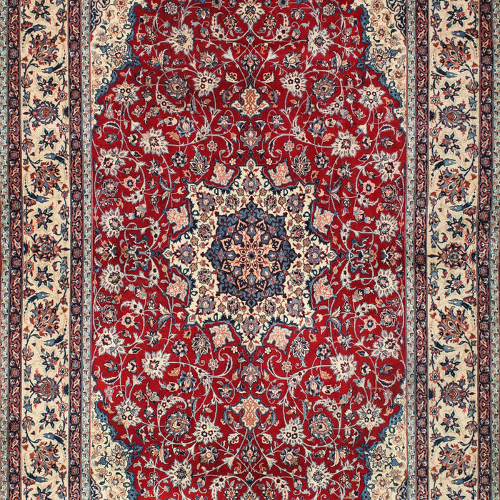 Traditional Light French Beige Brown Medallion Rug, tr21