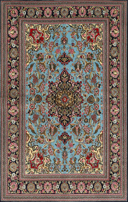 Machine Washable Traditional Bakers Brown Rug, wshtr2200