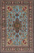 Machine Washable Traditional Bakers Brown Rug, wshtr2200