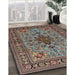 Traditional Bakers Brown Animal Rug in Family Room, tr2200