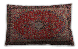 Traditional Classic Rectangular Dark Almond Brown Lumbar Throw Pillow, 13 inch by 19 inch, lbtr2202