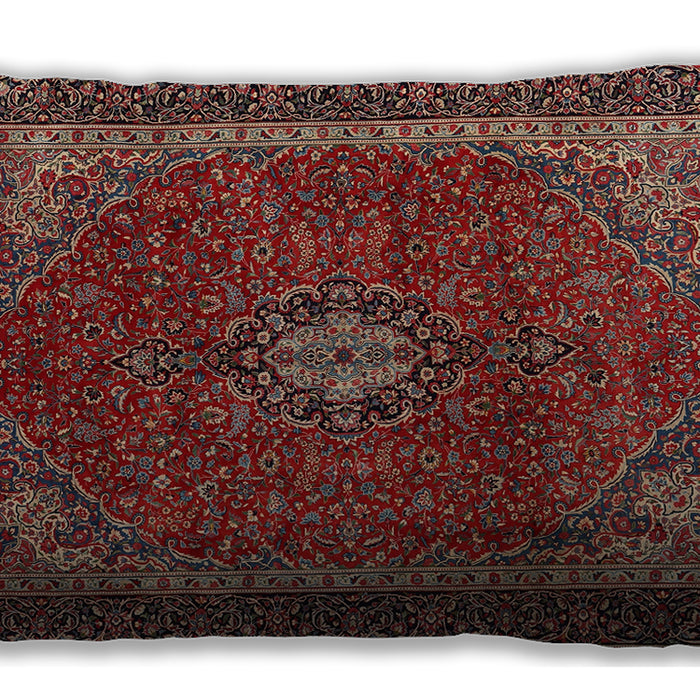 Traditional Classic Rectangular Dark Almond Brown Lumbar Throw Pillow, 13 inch by 19 inch, lbtr2202