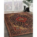 Machine Washable Traditional Gold Brown Rug in a Family Room, wshtr2204