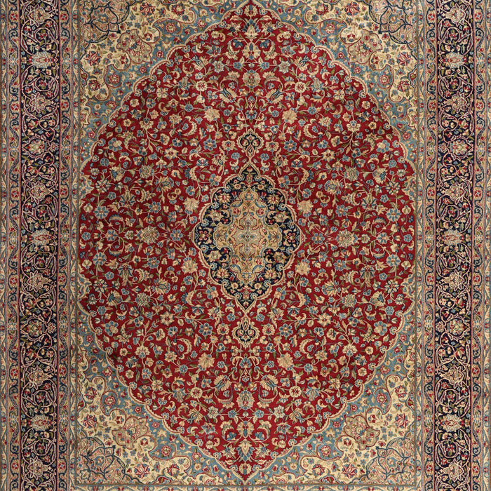 Machine Washable Traditional Saffron Red Rug, wshtr2205