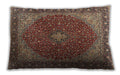 Traditional Classic Rectangular Saffron Red Lumbar Throw Pillow, 13 inch by 19 inch, lbtr2205