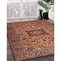 Traditional Saffron Red Persian Rug, tr2206