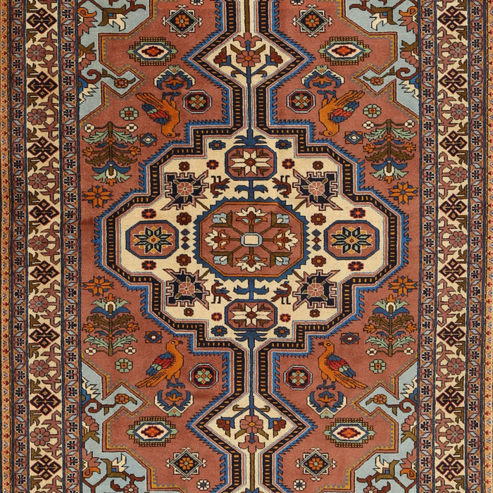 Traditional Orange Brown Persian Rug, tr2207
