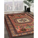 Machine Washable Traditional Saffron Red Rug in a Family Room, wshtr2208