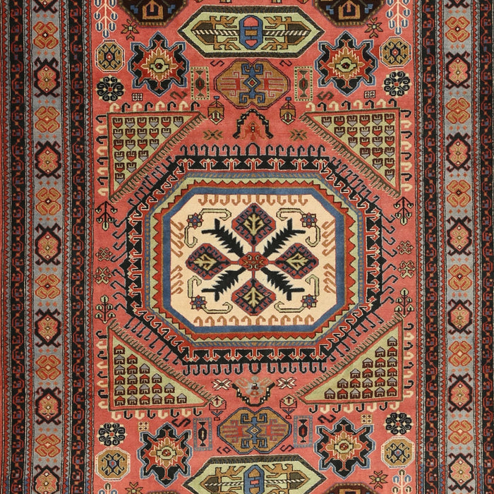 Traditional Saffron Red Persian Rug, tr2208