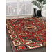 Machine Washable Traditional Tomato Red Rug in a Family Room, wshtr2209