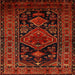 Square Traditional Red Persian Rug, tr220