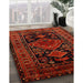 Machine Washable Traditional Tomato Red Rug in a Family Room, wshtr220