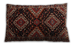 Traditional Classic Rectangular Brown Lumbar Throw Pillow, 13 inch by 19 inch, lbtr2210