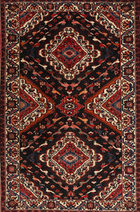 Machine Washable Traditional Brown Rug, wshtr2210