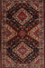 Machine Washable Traditional Brown Rug, wshtr2210