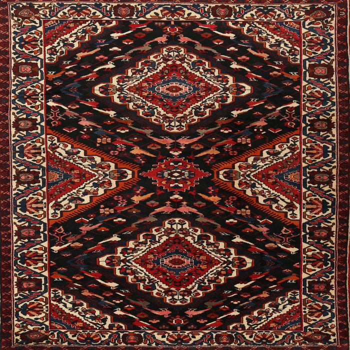 Round Machine Washable Traditional Brown Rug, wshtr2210