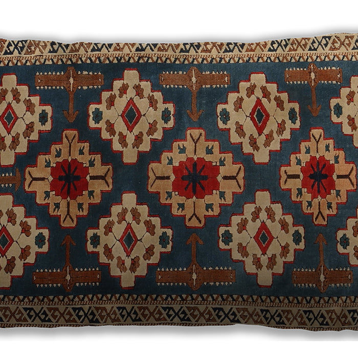 Traditional Classic Rectangular Orange Brown Lumbar Throw Pillow, 13 inch by 19 inch, lbtr2211