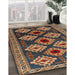 Traditional Orange Brown Persian Rug in Family Room, tr2211