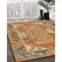 Traditional Metallic Gold Oriental Rug, tr2212