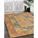 Machine Washable Traditional Metallic Gold Rug in a Family Room, wshtr2213