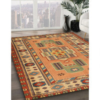 Traditional Gold Oriental Rug, tr2214