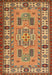 Machine Washable Traditional Gold Rug, wshtr2214