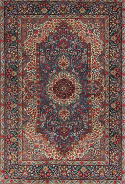 Machine Washable Traditional Dark Almond Brown Rug, wshtr2215