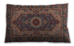 Traditional Classic Rectangular Dark Almond Brown Lumbar Throw Pillow, 13 inch by 19 inch, lbtr2215