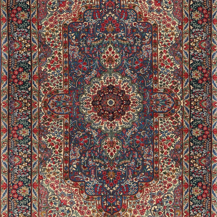 Traditional Dark Almond Brown Medallion Rug, tr2215