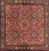 Machine Washable Traditional Rust Pink Rug, wshtr2217