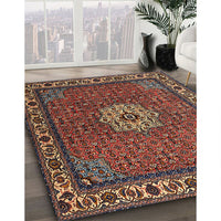 Traditional Orange Salmon Pink Persian Rug, tr2218