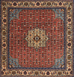 Machine Washable Traditional Orange Salmon Pink Rug, wshtr2218