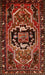 Machine Washable Traditional Crimson Red Rug, wshtr221