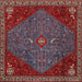 Square Traditional Red Persian Rug, tr2220
