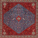 Machine Washable Traditional Tomato Red Rug, wshtr2220