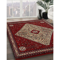 Traditional Crimson Red Persian Rug, tr2221