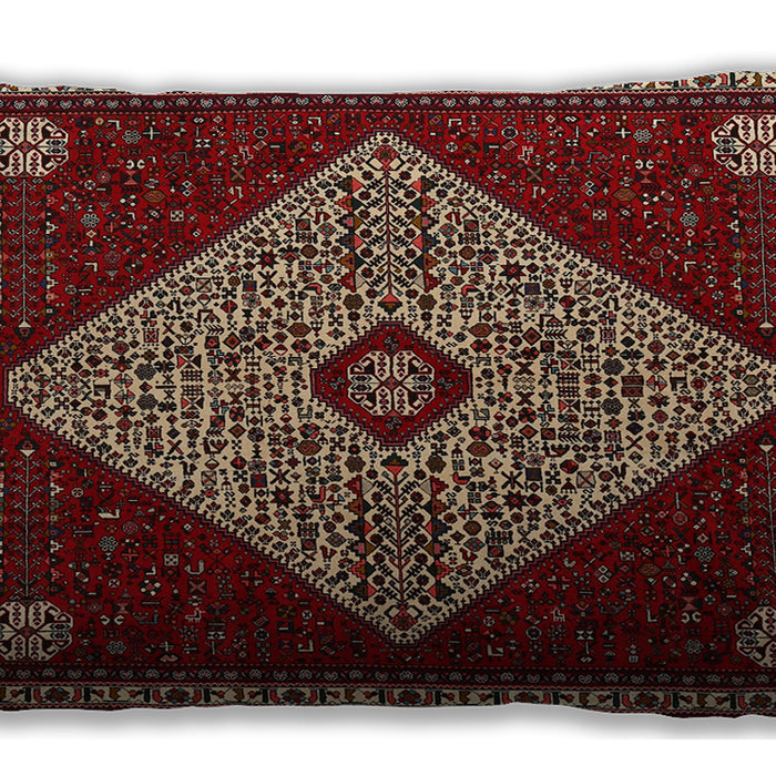 Traditional Classic Rectangular Crimson Red Lumbar Throw Pillow, 13 inch by 19 inch, lbtr2221