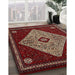 Traditional Crimson Red Persian Rug in Family Room, tr2221