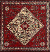 Machine Washable Traditional Crimson Red Rug, wshtr2221