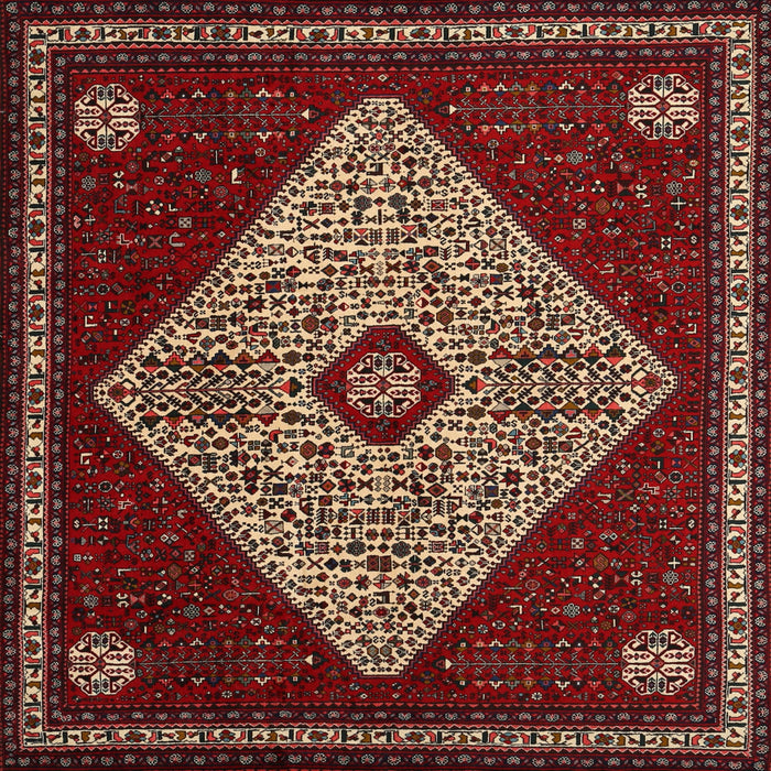 Machine Washable Traditional Crimson Red Rug, wshtr2221
