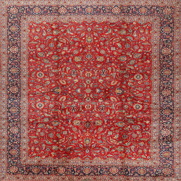 Round Machine Washable Traditional Light Copper Gold Rug, wshtr2222