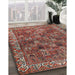 Machine Washable Traditional Tomato Red Rug in a Family Room, wshtr2224