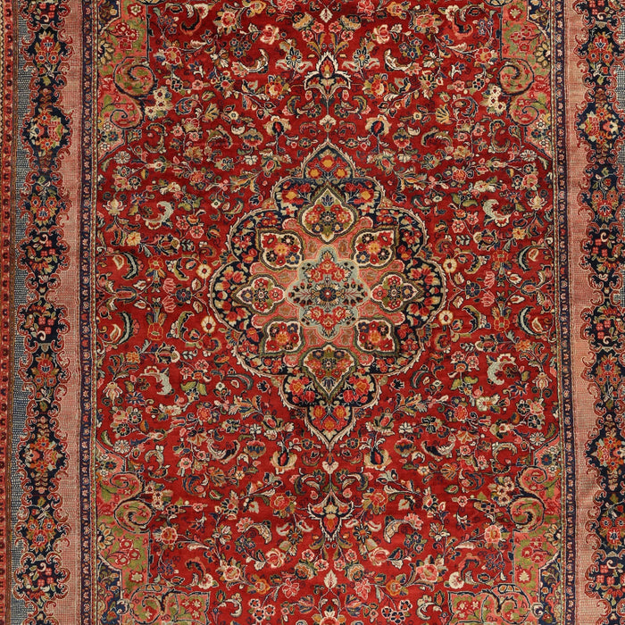 Machine Washable Traditional Rust Pink Rug, wshtr2226