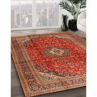 Traditional Bronze Brown Medallion Rug, tr2227