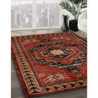 Traditional Sienna Brown Persian Rug, tr222