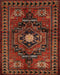 Traditional Sienna Brown Persian Rug, tr222