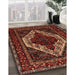 Traditional Sienna Brown Persian Rug in Family Room, tr2230